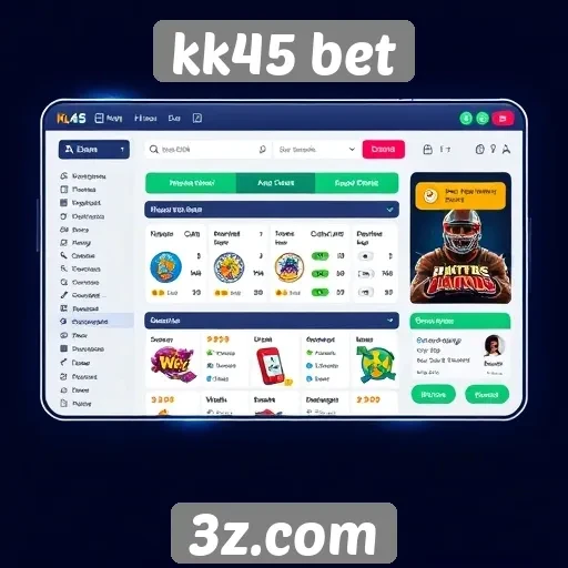 Interface do usuário do kk45 bet é amigável e intuitiva